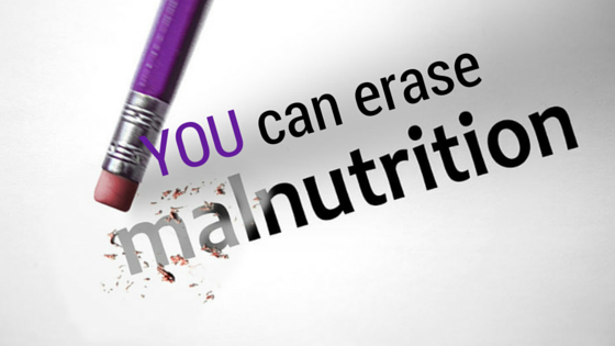 YOU can erase malnutrition.